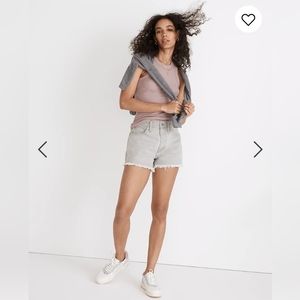Madewell Relaxed Denim Shorts in Vervain Wash Size 27 New With Tags